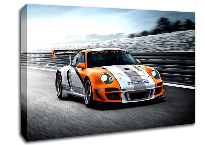 Porsche Gt3 R Hybrid Canvas Wall Art