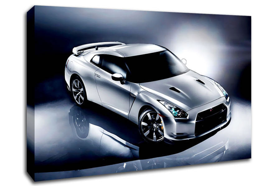 Nissan Skyline Silver Canvas Wall Art