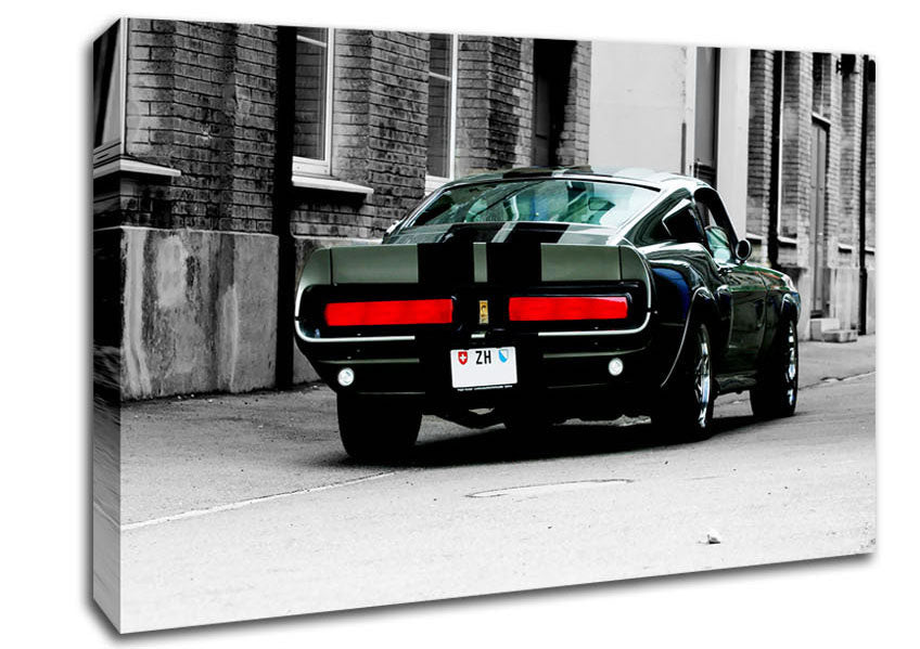 Mustang Shelby Rear Canvas Wall Art