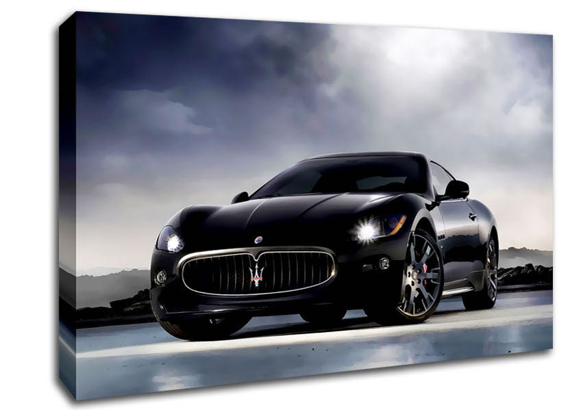 Maserati Black Beauty Canvas Wall Art