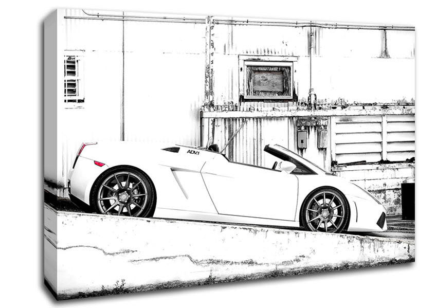 Lamborghini Gallardo Spyder Adv1 Wheels Canvas Wall Art