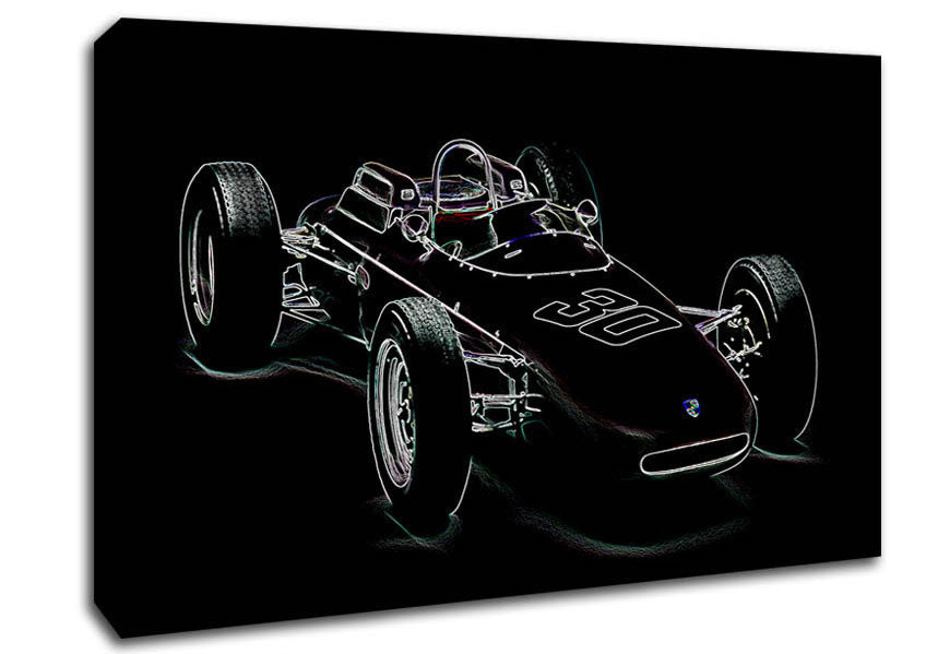 Formula One Retro Canvas Wall Art