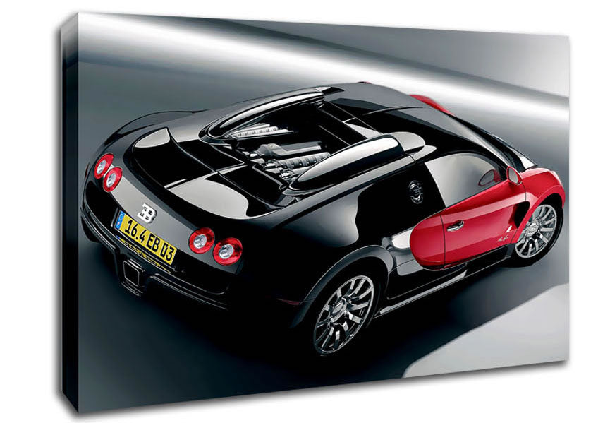 Bugatti Veyron Side Profile Canvas Wall Art