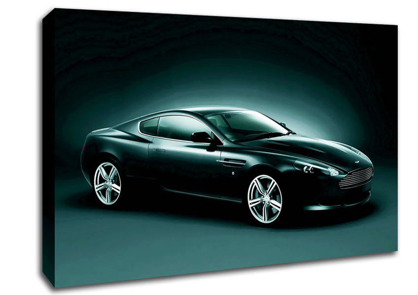 Aston Martin Vantage Side Profile Canvas Wall Art