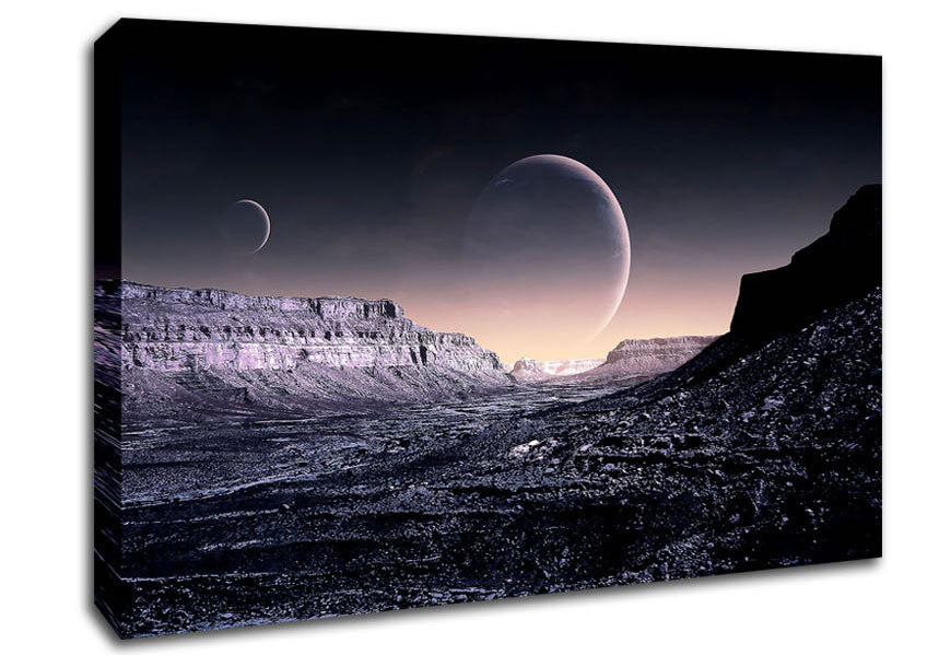 Planes On Sky Fantasy Canvas Wall Art