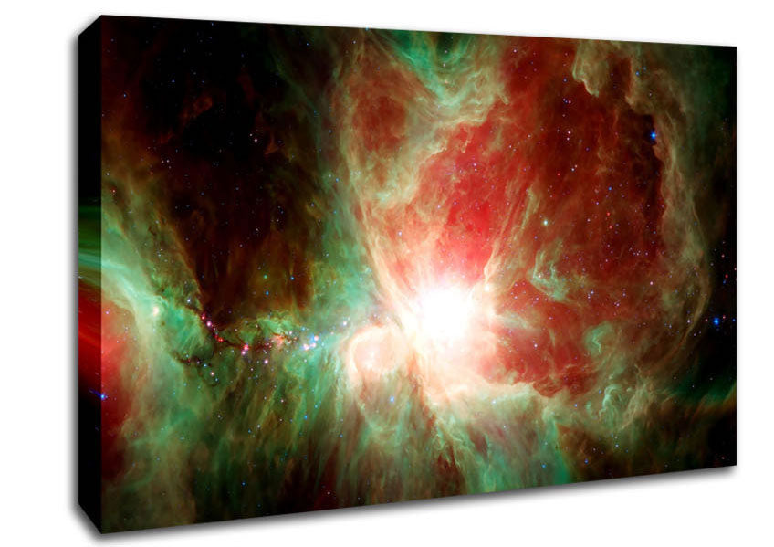 Space Gas Rainbow Canvas Wall Art