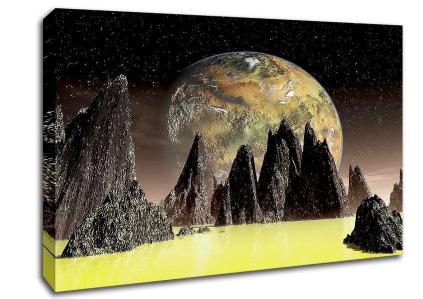 Life On A Distant Planet Canvas Wall Art