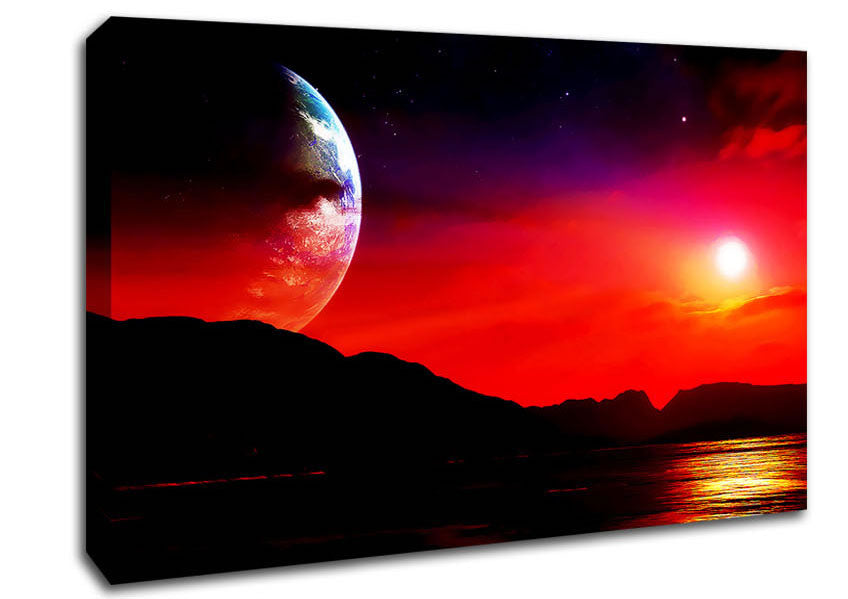 Aliens Planet Canvas Wall Art