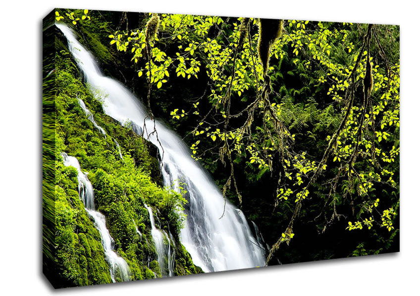 Mountain Waterfall Canvas Wall Art