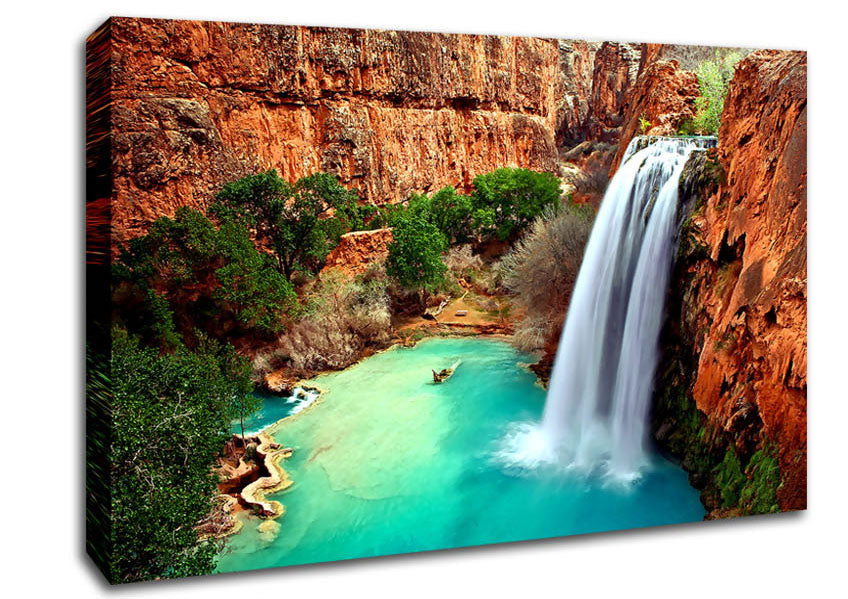 Arizona Waterfalls Canvas Wall Art