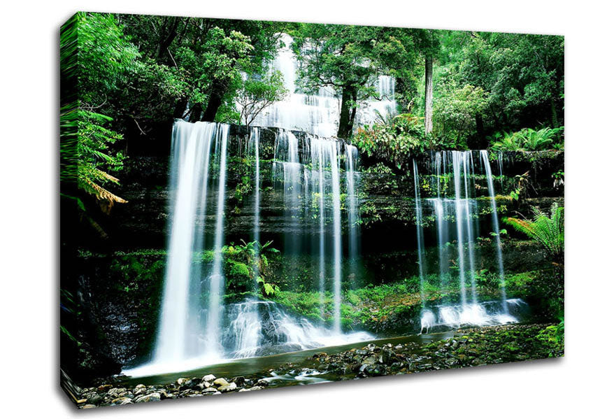 Hidden Forest Waterfall Canvas Wall Art
