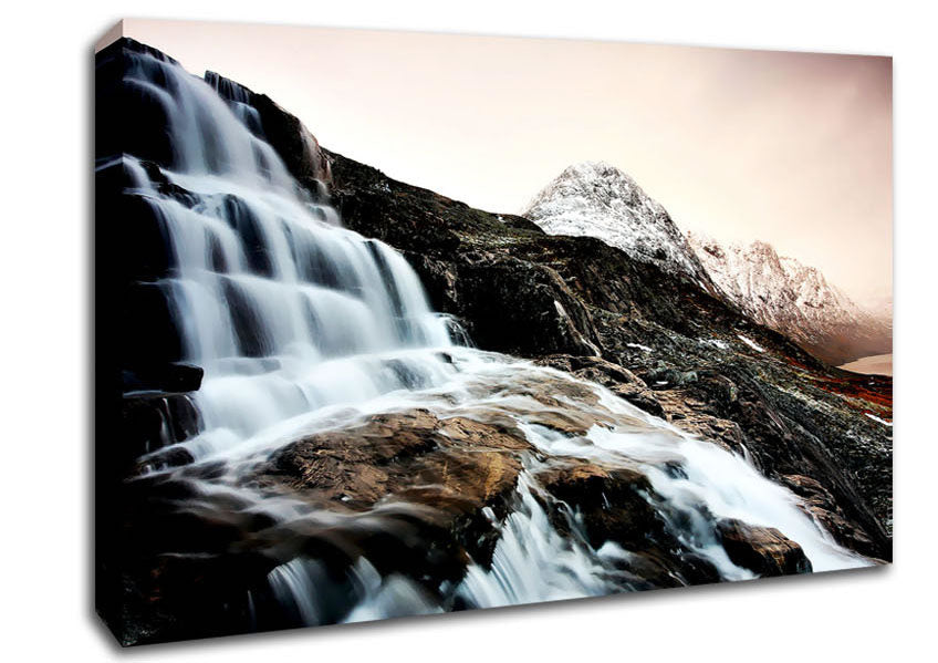 The Waterfall Mountain Canvas Wall Art