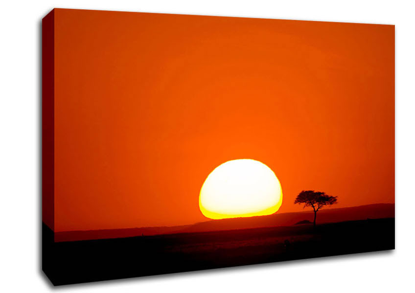 African Sunrise Canvas Wall Art