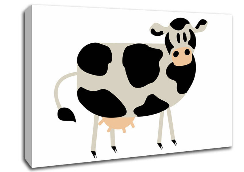 Cow Stare Canvas Wall Art