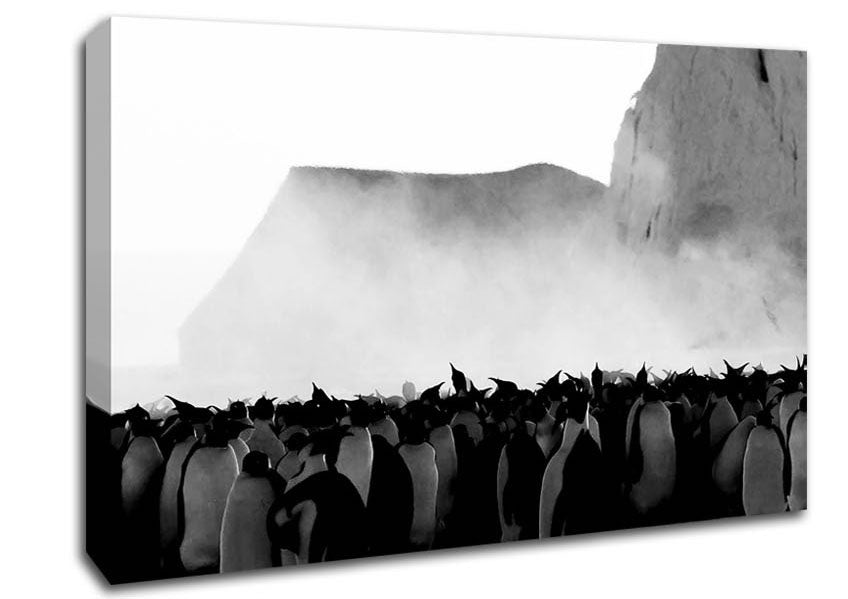 Penguin Winter Canvas Wall Art