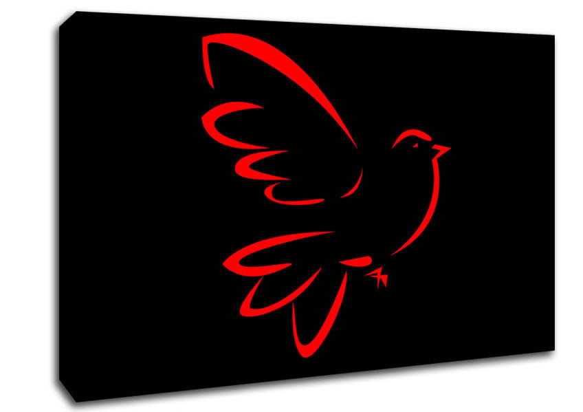 Red Bird Canvas Wall Art