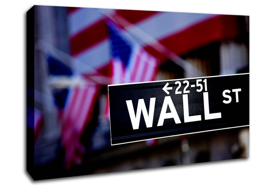 Wall Street American Canvas Wall Art