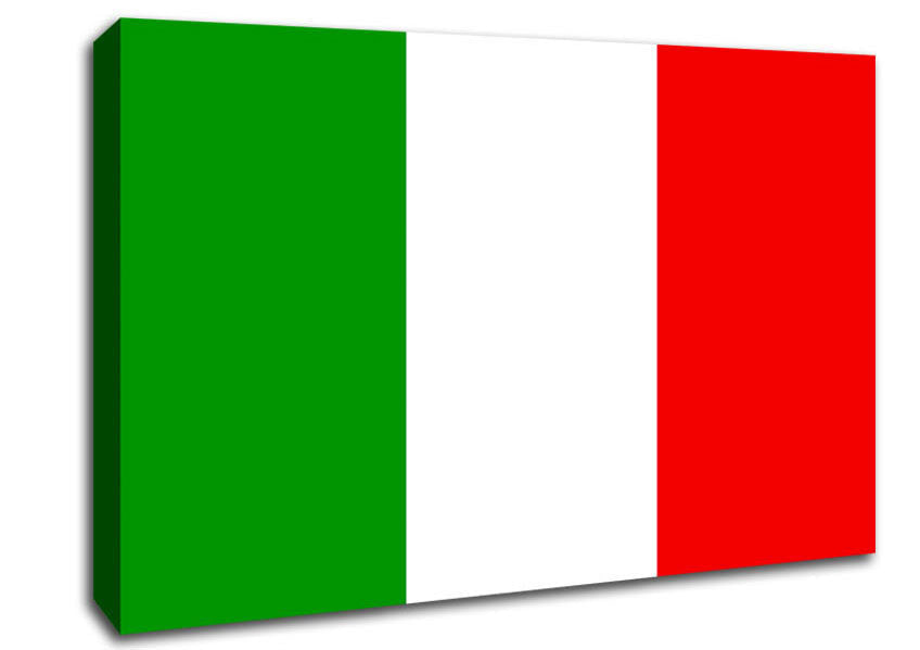 Flag Of Italy Canvas Wall Art