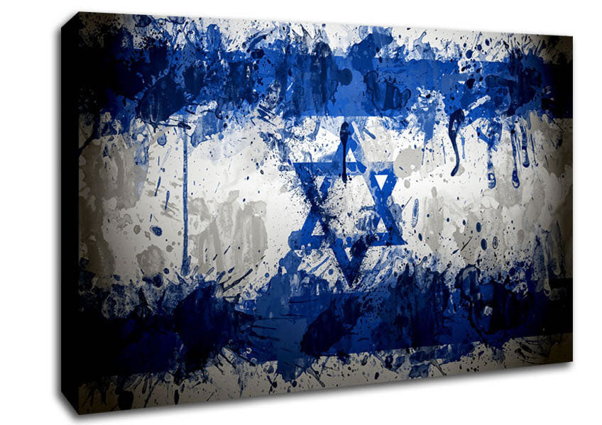 Israel Flag Canvas Wall Art