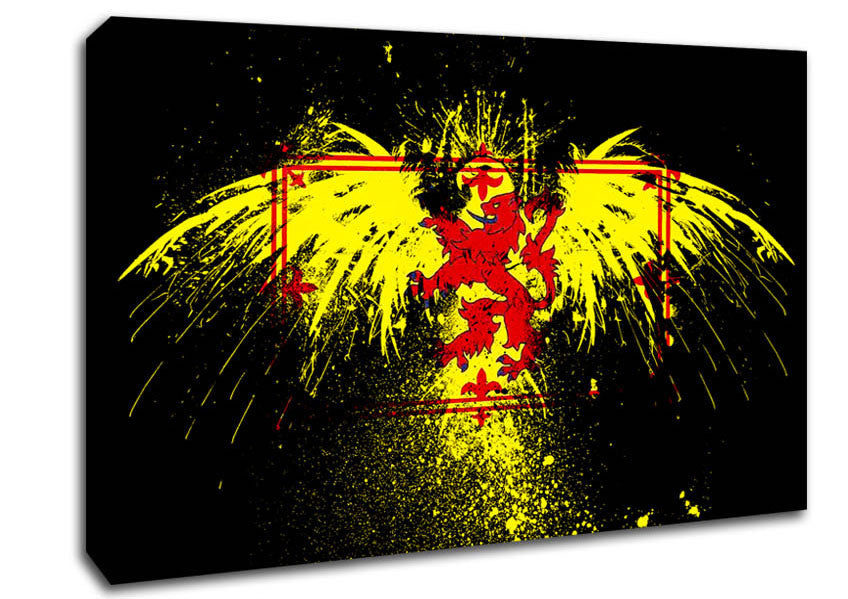 Welsh Flag Eagle Canvas Wall Art