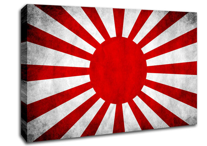 Japanese War Flag Canvas Wall Art