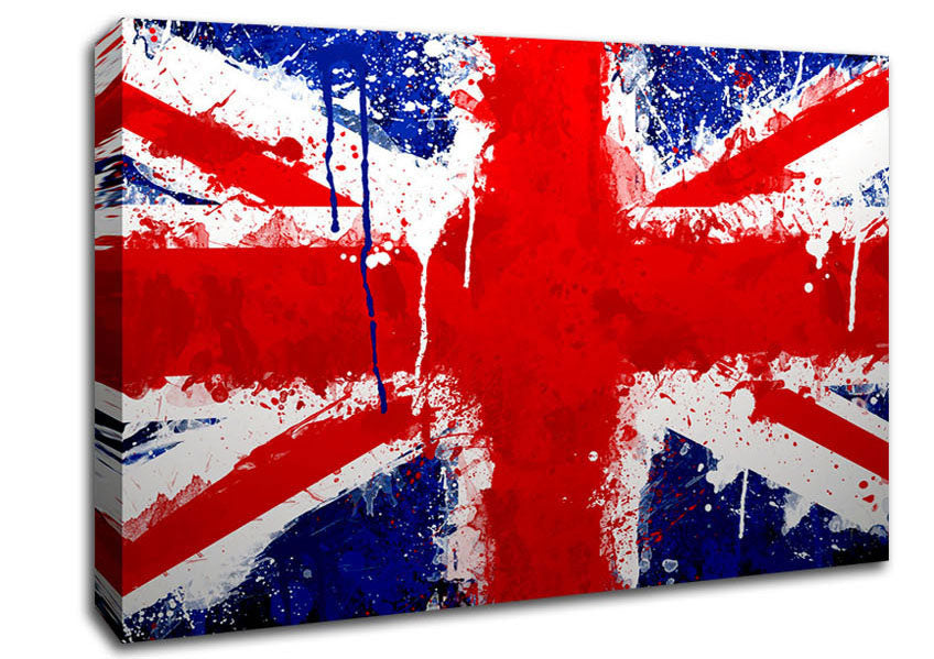 Uk Flag Canvas Wall Art