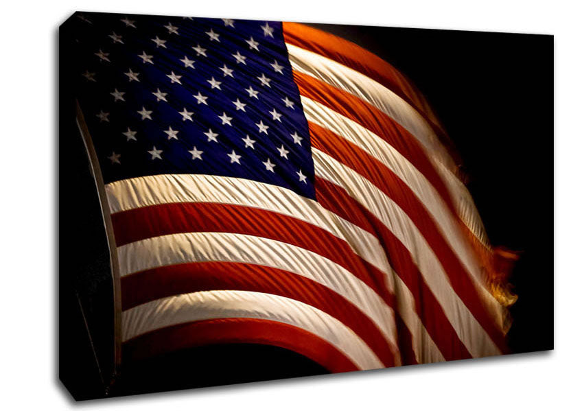 Flag Of America Canvas Wall Art