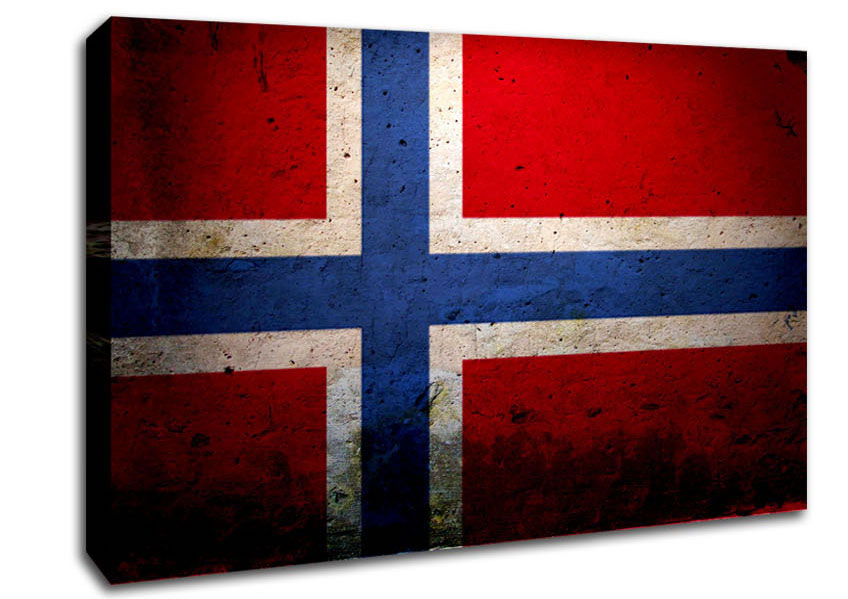 Norway Flag Canvas Wall Art