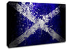 Scottish Flag Grunge Canvas Wall Art