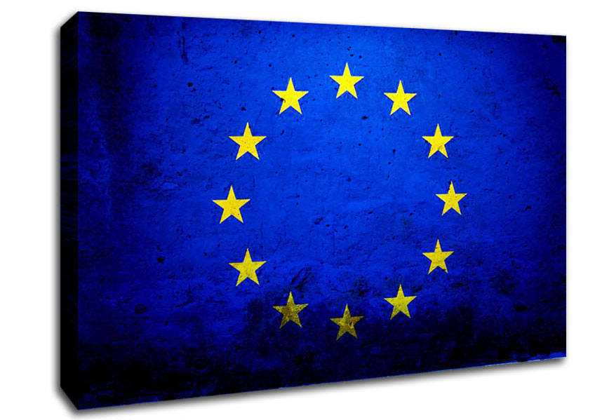 Eu Flag Canvas Wall Art