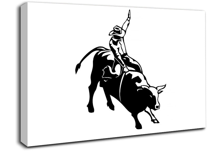 Cowboy Rider Canvas Wall Art