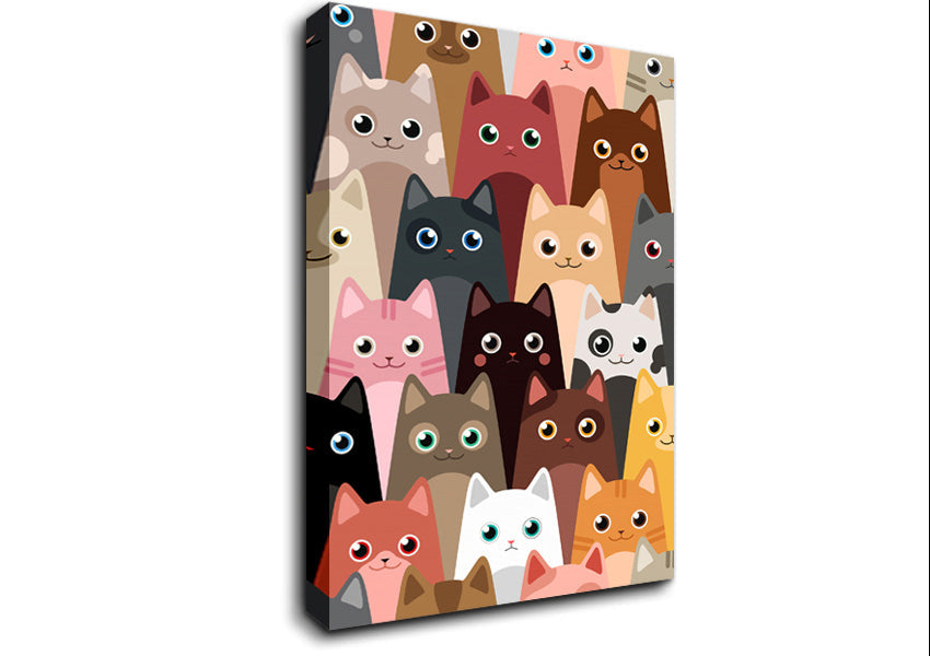 Just Cats Canvas Wall Art
