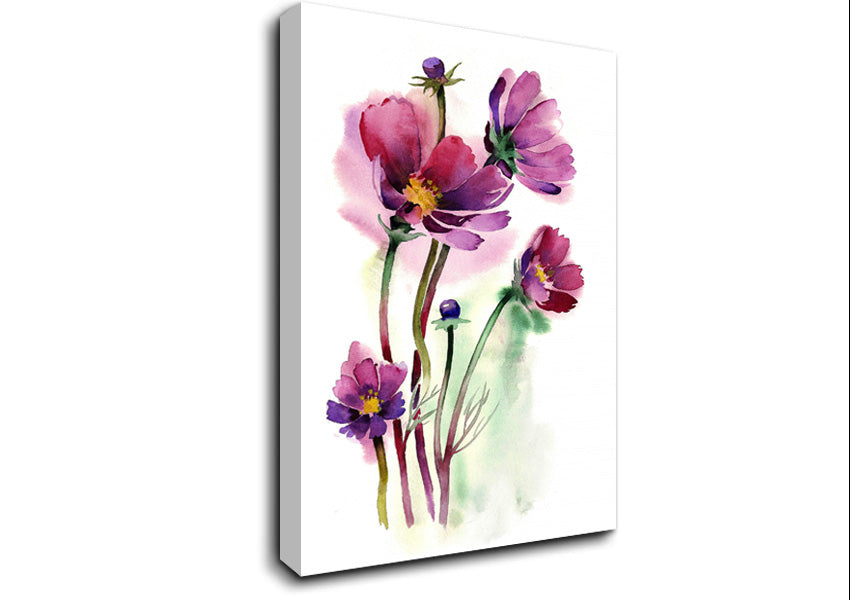 Wild Flower Beauty Canvas Wall Art
