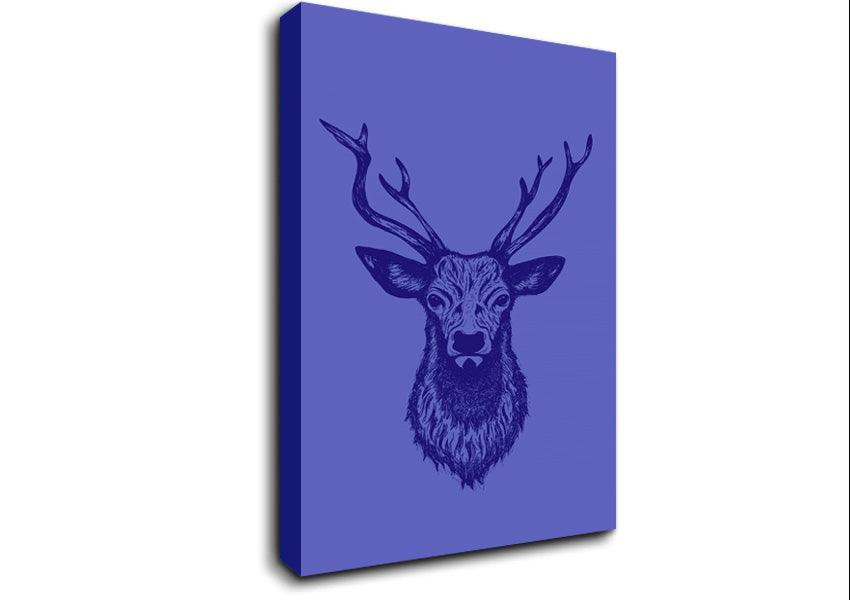 Stag Head 1 Canvas Wall Art