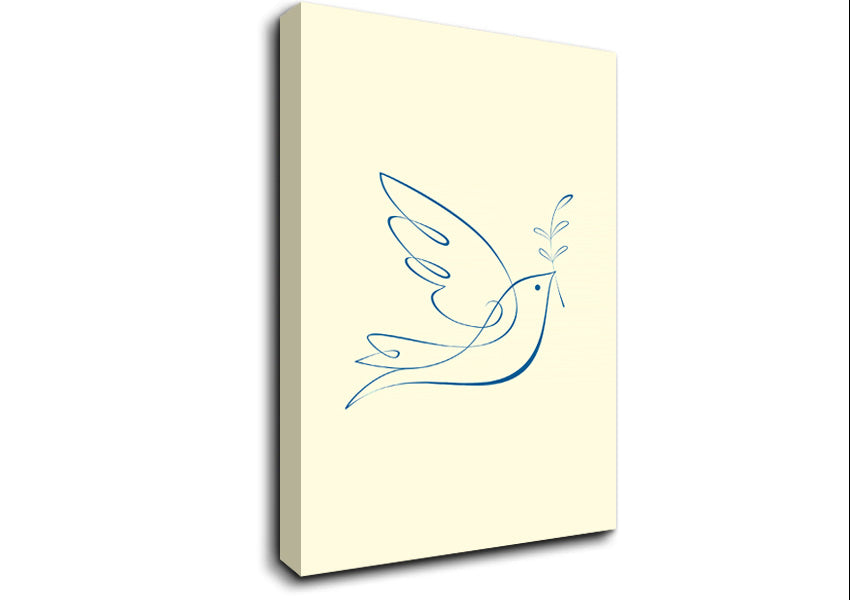 Olive Branch Dove Canvas Wall Art