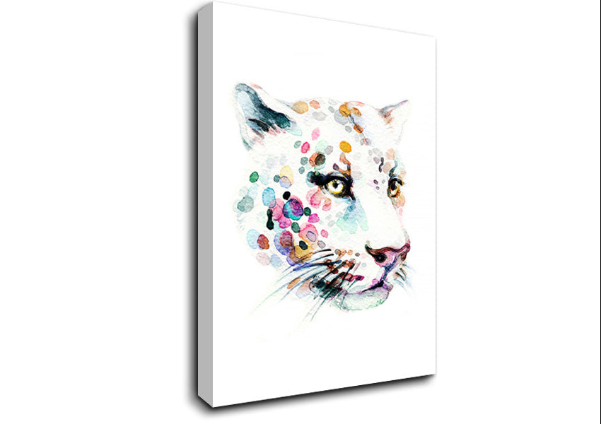 Rainbow Leopard Canvas Wall Art