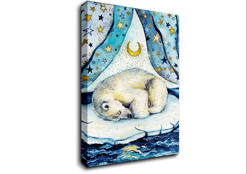 Polar Bear Dream Canvas Wall Art