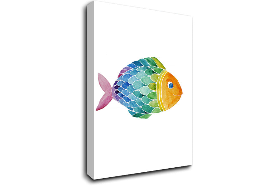 Fish Smile Canvas Wall Art