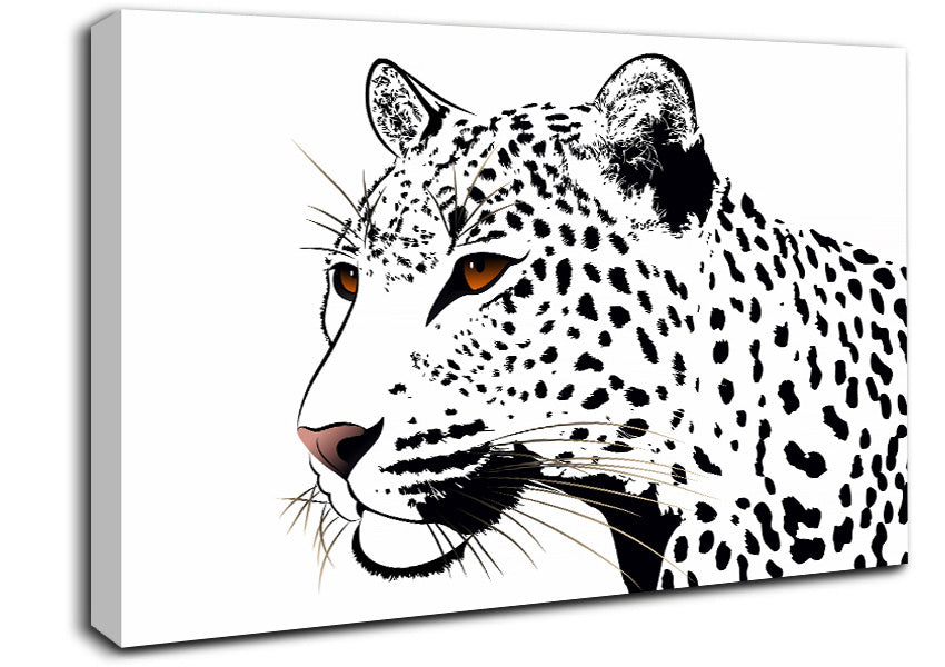 Leopard Eyes Canvas Wall Art
