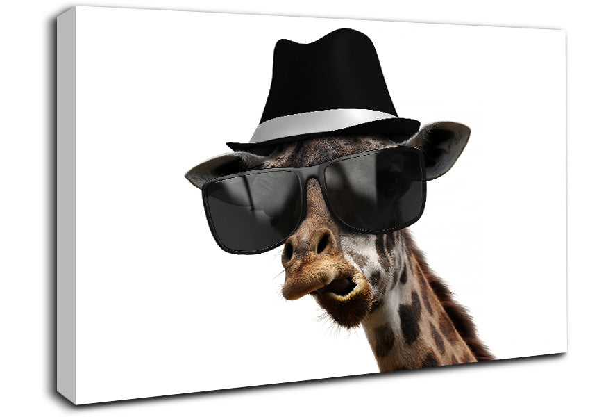Mafia Giraffe Canvas Wall Art