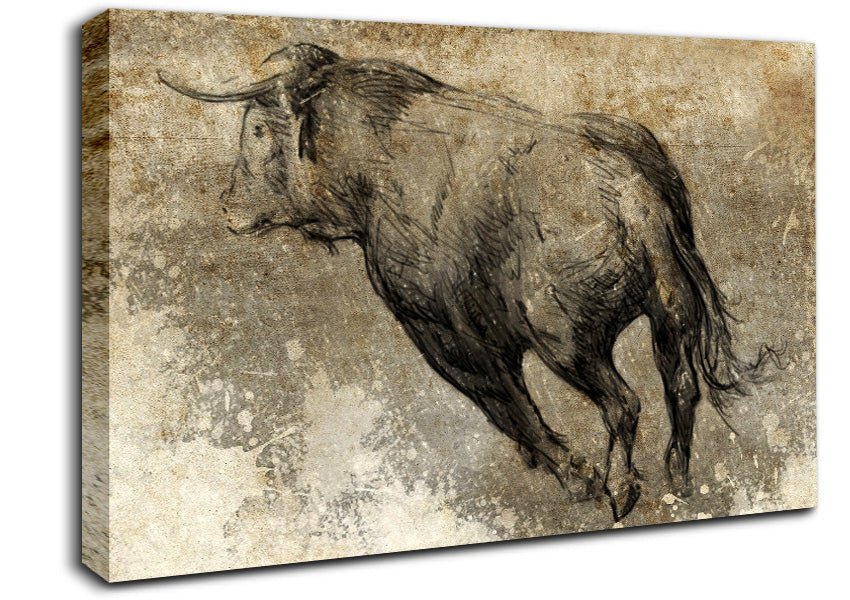 Bull Run Canvas Wall Art