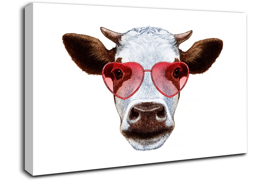 Love Cows Canvas Wall Art