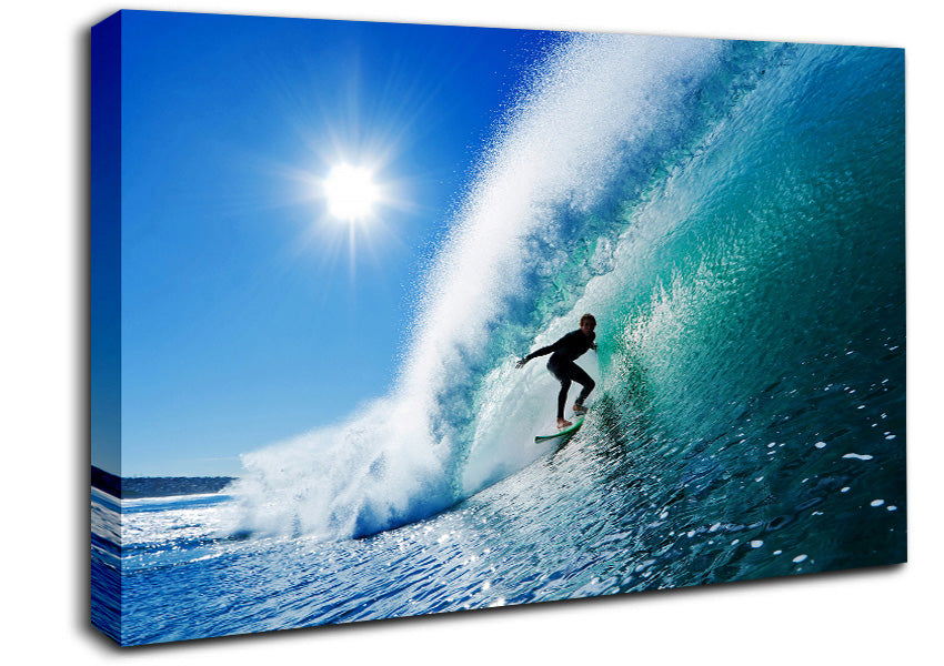 Riding The Wave Canvas Wall Art