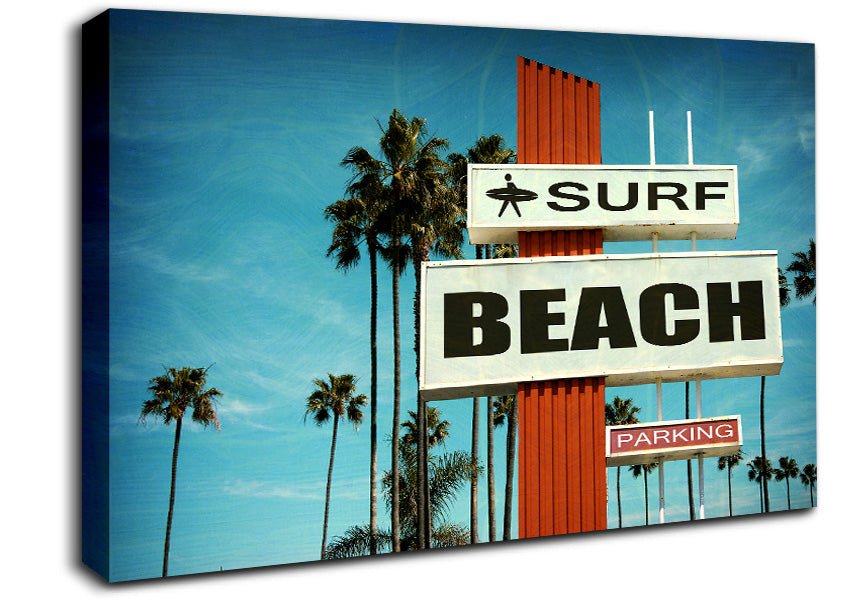 Retro Surf Canvas Wall Art
