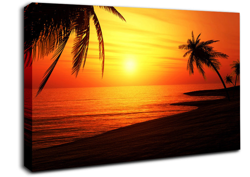 Sun Glow Canvas Wall Art