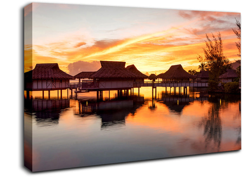 Sunset Reflections Canvas Wall Art