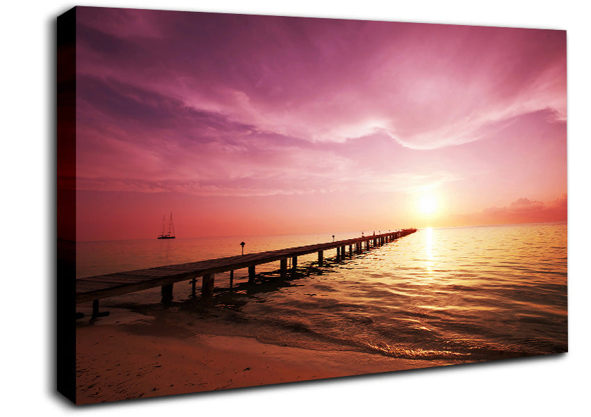 Sailboat Ocean Canvas Wall Art