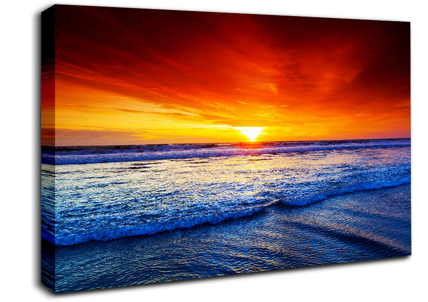 Fierce Ocean Skies Canvas Wall Art