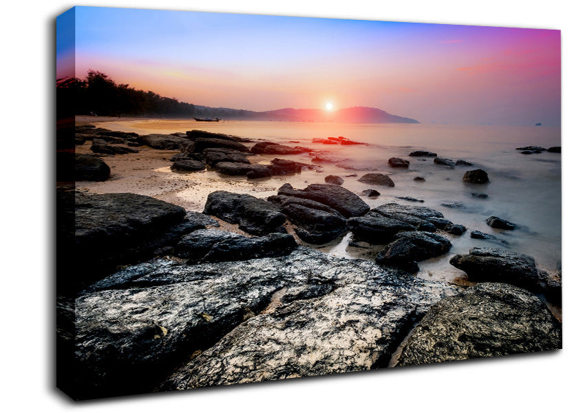Ocean Rock Beauty Canvas Wall Art
