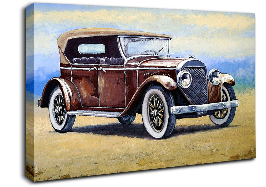 British Vintage Beauty Canvas Wall Art
